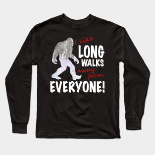 I Like Long Walks Long Sleeve T-Shirt